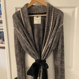 Anthropologie Sparrow Tie Waist Cardigan Blazer